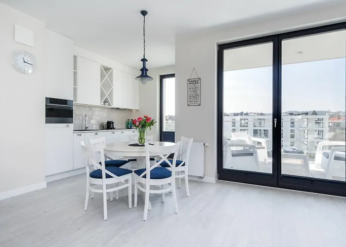 Lägenhet Blue Marina - Okrzei Residence - By Lion Apartments *